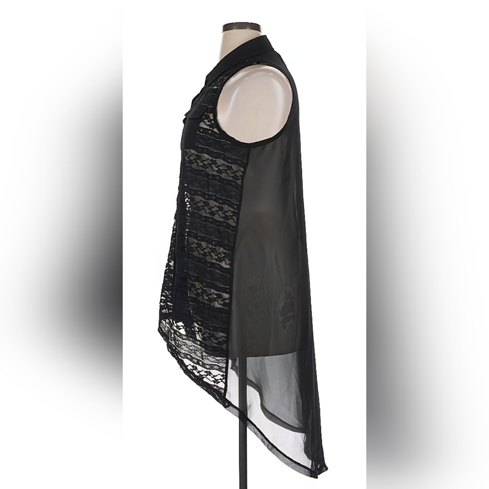 Torrid Black Lace High/Low Tunic - Picture 4 of 8
